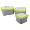 Matrix - Aasbox Matrix Grey/lime Bait Box SOLID TOP - Matrix -Kwaliteitswinkel Voor Visuitrusting 1266183941
