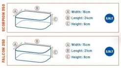 Colmic - Opbergsysteem Combo Scorpion 350 + Falcon 250 - Colmic -Kwaliteitswinkel Voor Visuitrusting 1266242046