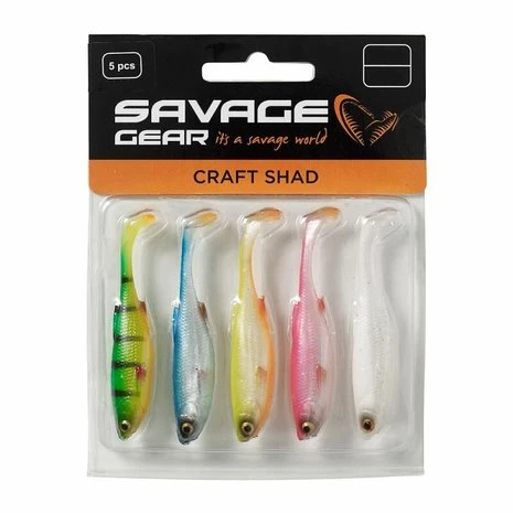 Savage Gear - Softbaits Craft Shad Dark Water Mix - Savage Gear 4 Savage Gear - Softbaits Craft Shad Dark Water Mix - Savage Gear - Afbeelding 2