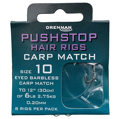 Drennan - Onderlijnen Pushstop Hair RIgs Carp Match - Drennan 3 Drennan - Onderlijnen Pushstop Hair RIgs Carp Match - Drennan