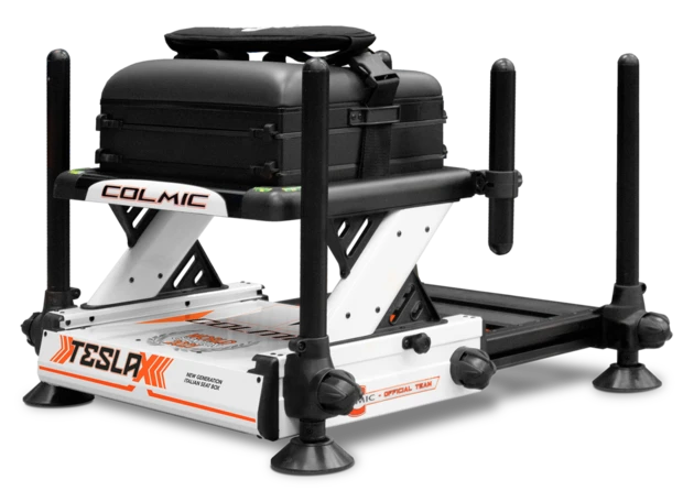 Colmic - Station Tesla X White / Black & Orange - Colmic 3 Colmic - Station Tesla X White / Black & Orange - Colmic