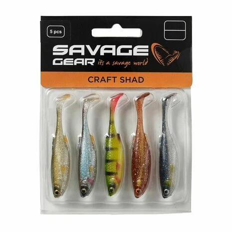 Savage Gear - Softbaits Craft Shad Clear Water Mix - Savage Gear 5 Savage Gear - Softbaits Craft Shad Clear Water Mix - Savage Gear - Afbeelding 3