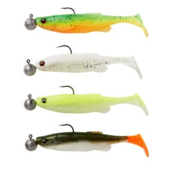Savage Gear - Softbaits Fat Minnow T-Tail RTF Sinking Darkwater Mix 5gr + 7,5gr - Savage Gear