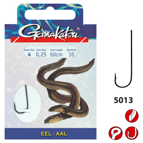 Gamakatsu - Onderlijn Hook BKS Eel 60cm - Gamakatsu 3 Gamakatsu - Onderlijn Hook BKS Eel 60cm - Gamakatsu